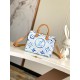 Louis Vuitton Speedy Bandouliere 25 Bag Monogram Tiles coated canvas Lagoon Blue M11264 High