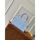 Louis Vuitton Let Go PM Monogram Denim Sky Blue Denim M24897 High