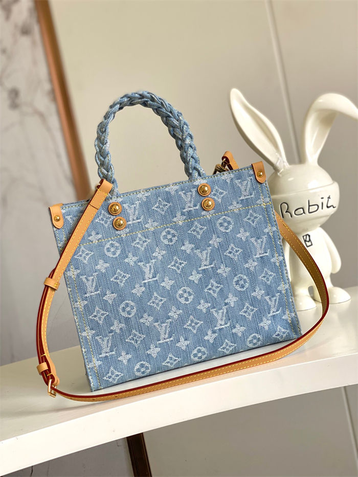 Louis Vuitton Let Go PM Monogram Denim Sky Blue Denim M24897 High