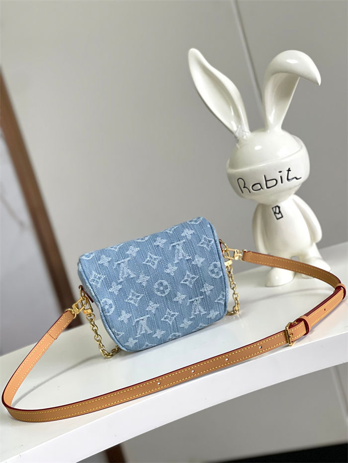 Louis Vuitton Mini Bumbag Monogram Denim Sky Blue Denim M83353 High