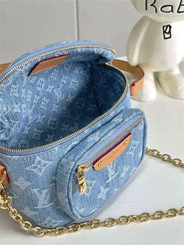 Louis Vuitton Mini Bumbag Monogram Denim Sky Blue Denim M83353 High