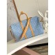 Louis Vuitton Keepall Bandoulière 45 Monogram Denim Sky Blue Denim M25334 High