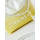 Chanel 22 MINI HANDBAG Patent Gradient Calfskin & Lacquered Metal Yellow AS3980 High