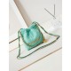 Chanel 22 MINI HANDBAG Canvas & Gold-Tone Metal Green AS3980 High