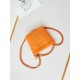 Chanel 22 MINI HANDBAG Canvas & Gold-Tone Metal Orange AS3980 High