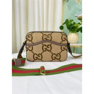 Gucci JUMBO GG MESSENGER BAG jumbo GG canvas 675891 High