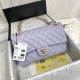 Medium CLASSIC HANDBAG Grained Calfskin Lilac Gold Metal A