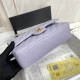 Medium CLASSIC HANDBAG Grained Calfskin Lilac Gold Metal A