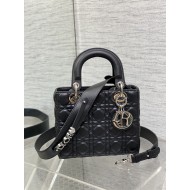 SMALL LADY Dior MY ABCDior BAG Cannage Lambskin Black-Silver High