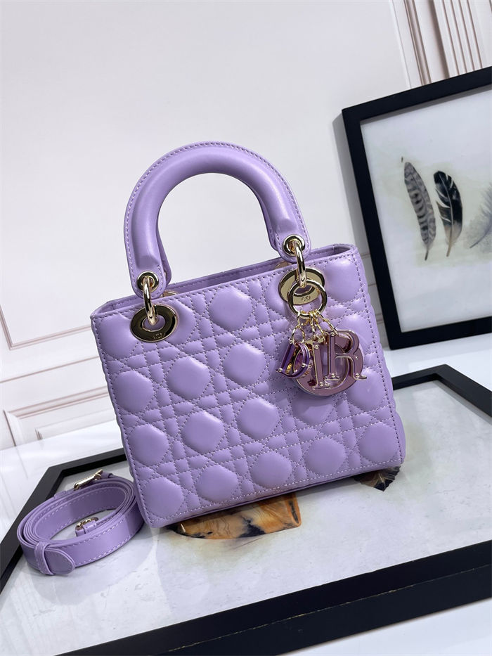 SMALL LADY Dior MY ABCDior BAG Cannage Lambskin Resin High