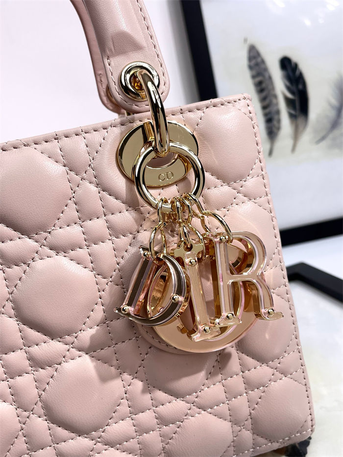 SMALL LADY Dior MY ABCDior BAG Cannage Lambskin Resin High