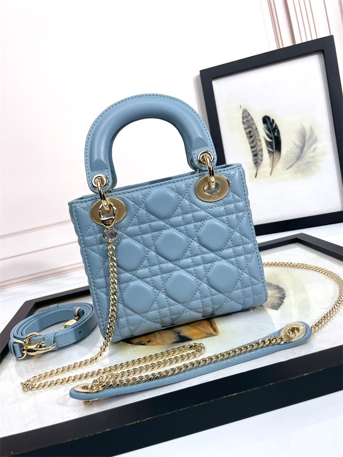 MINI LADY Dior BAG Cannage Lambskin Resin High