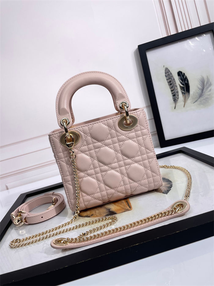 MINI LADY Dior BAG Cannage Lambskin Resin High