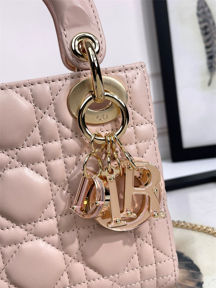 MINI LADY Dior BAG Cannage Lambskin Resin High