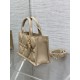 MINI Dior BOOK TOTE Macrocannage Calfskin High