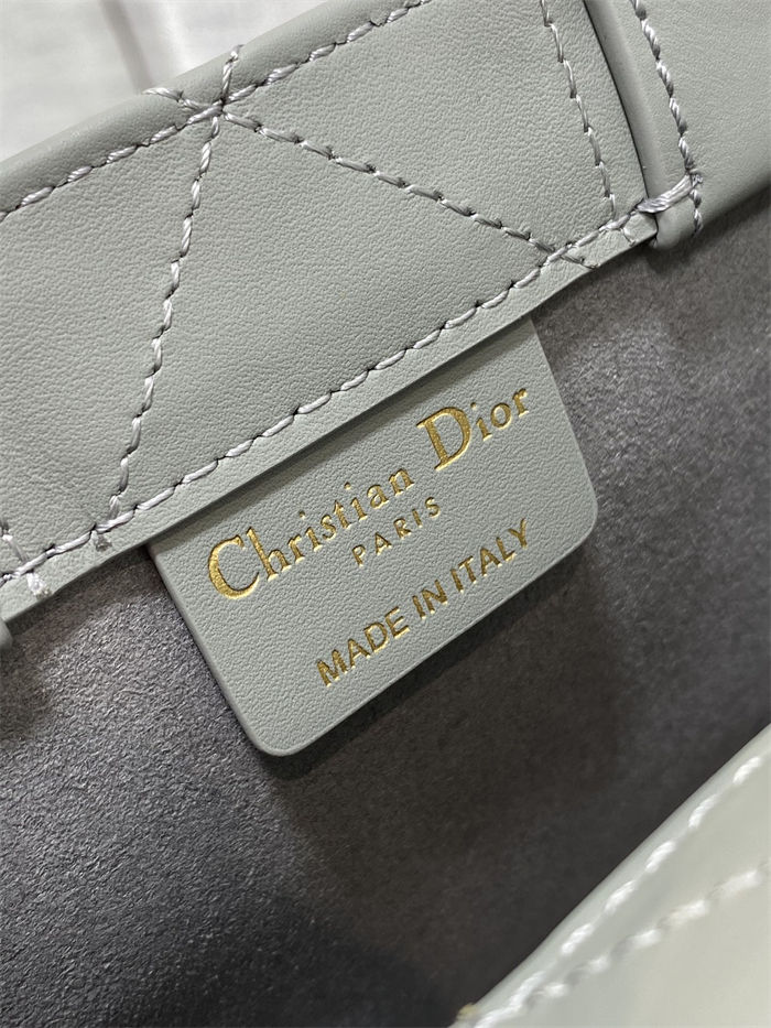 MINI Dior BOOK TOTE Macrocannage Calfskin High