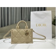 MINI Dior BOOK TOTE Macrocannage Calfskin High