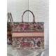 LARGE Dior BOOK TOTE Toile de Jouy Embroidery Sauvage High