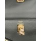 Hermes Kelly 25/28cm Sellier Bag Epsom Leather Silver/Gold Metal In Vert Amande High