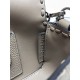 MINI BAGUETTE Selleria bag with 309 hand-sewn topstitches Grey High