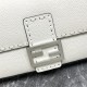 BAGUETTE Selleria bag with oversized topstitching White High