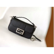 MINI BAGUETTE Selleria bag with 309 hand-sewn topstitches Black High