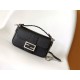 MINI BAGUETTE Selleria bag with 309 hand-sewn topstitches Black High