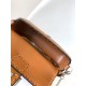 MINI BAGUETTE Selleria bag with 309 hand-sewn topstitches Brown High