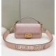 BAGUETTE canvas Laser Cut Strap bag Pink High