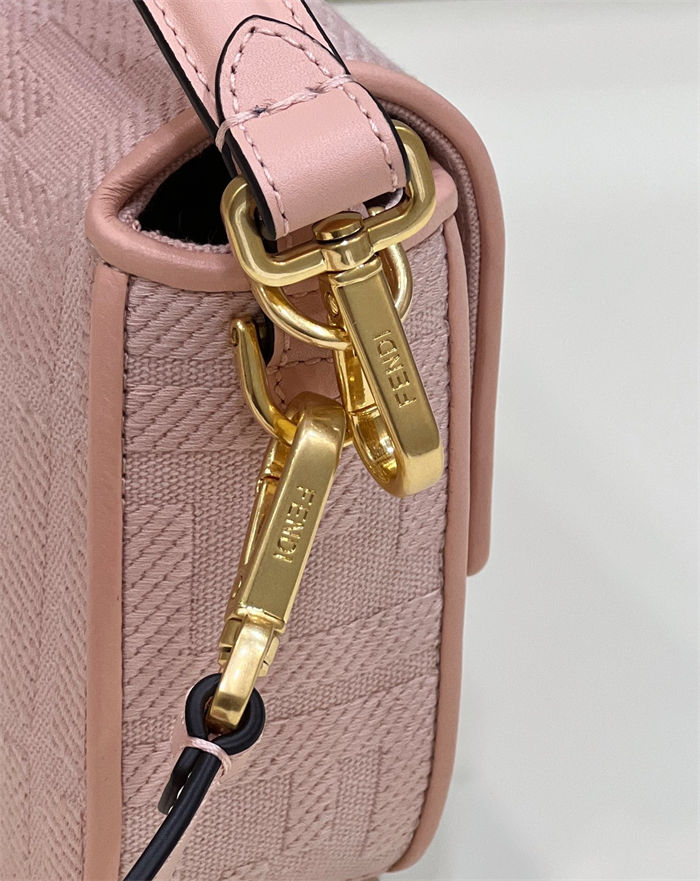 BAGUETTE canvas Laser Cut Strap bag Pink High