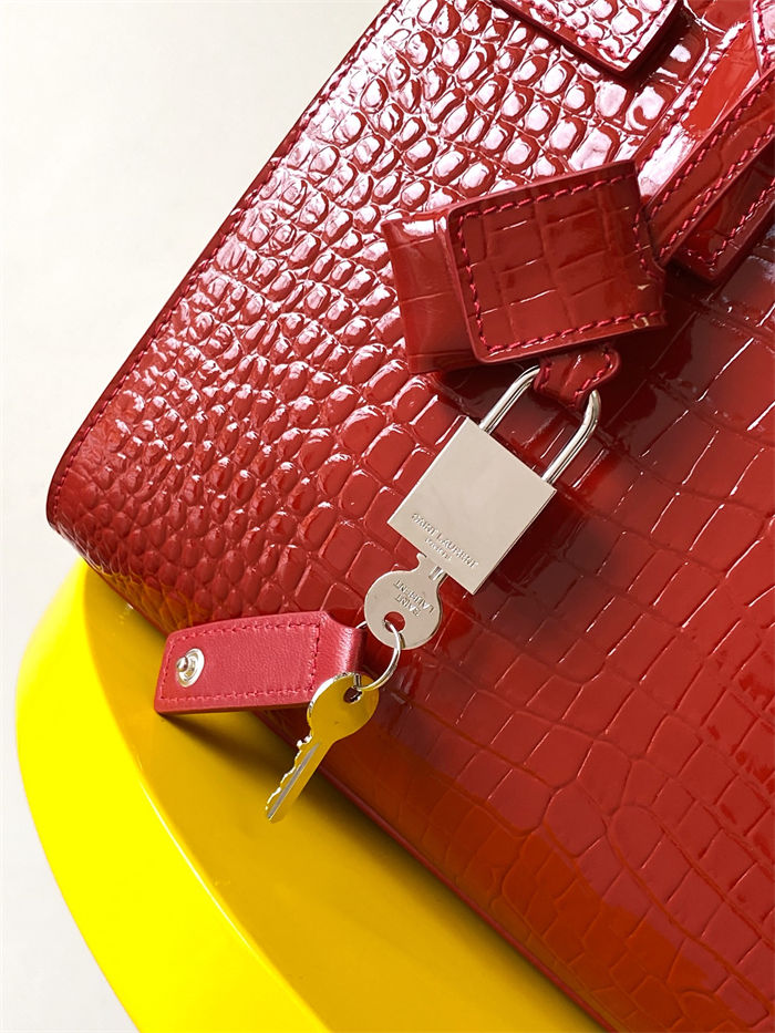 CLASSIC SAC DE JOUR BABY IN Crocodile Red High