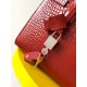 CLASSIC SAC DE JOUR BABY IN Crocodile Red High