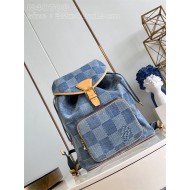 Louis Vuitton Montsouris Backpack Damier Denim 3D Canvas N40708 High