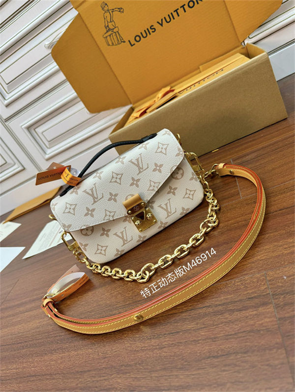 Louis Vuitton POCHETTE MÉTIS EAST WEST Monogram Dune coated canva M46914 Top