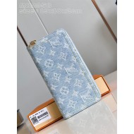 Louis Vuitton Zippy Wallet Monogram Denim M82958 High