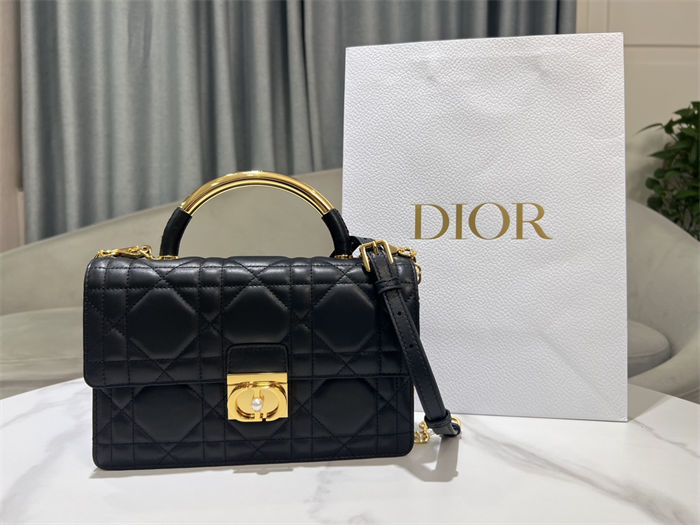 Dior Ange Medium Bag Macrocannage Calfskin High
