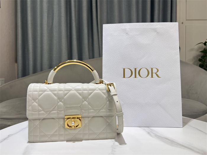 Dior Ange Medium Bag Macrocannage Calfskin High