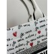 SMALL Dior BOOK TOTE Dioramour Je Vous Adore Embroidery High