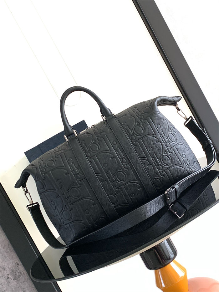 Dior Weekender 40 Dior Gravity Leather and Grained Calfskin High