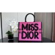 LARGE Dior BOOK TOTE Miss Dior Graffiti Embroidery High