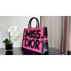 LARGE Dior BOOK TOTE Miss Dior Graffiti Embroidery High