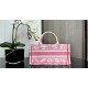 East-West Dior Book Tote Dioriviera Toile de Jouy Soleil Embroidery High