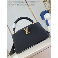 Louis Vuitton Capucines East-West MM Grained calfskin M48865/M24664 Black High