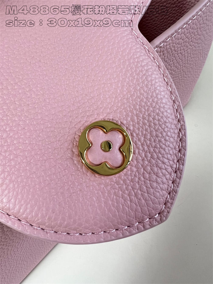 Louis Vuitton Capucines East-West MM Grained calfskin M48865/M24664 Pink High