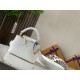 Louis Vuitton CAPUCINES MINI Taurillon White M56669 High