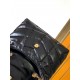 LOULOU PUFFER MINI BAG IN QUILTED LAMBSKIN Gold-Tone Black Shiny High