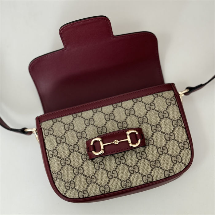 Gucci Horsebit 1955 mini bag 815205 Burgundy High