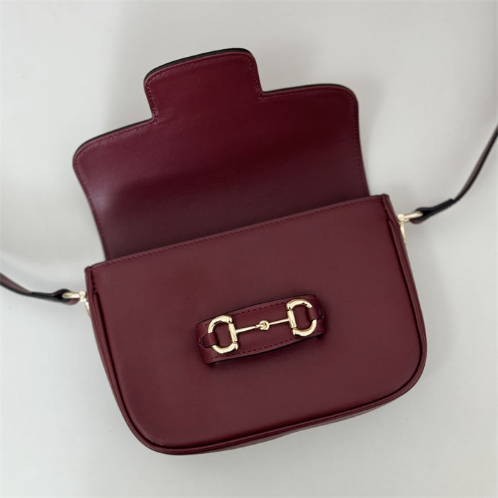 Gucci Horsebit 1955 mini bag 815205 Burgundy High