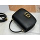 Medium 30 Montaigne Avenue Top Handle Bag Calfskin Black High