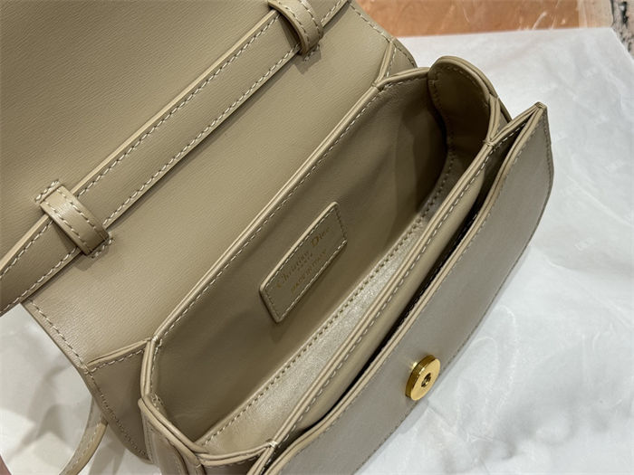 30 Montaigne Avenue Top Handle Bag Small Calfskin Powder Beige High